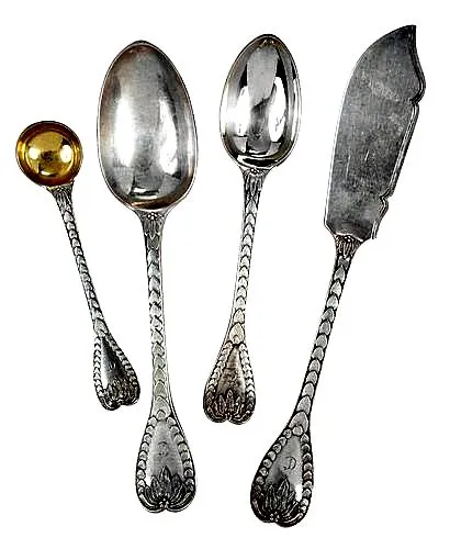 3 ANTIQUE ENGLISH STERLING FLATWARE