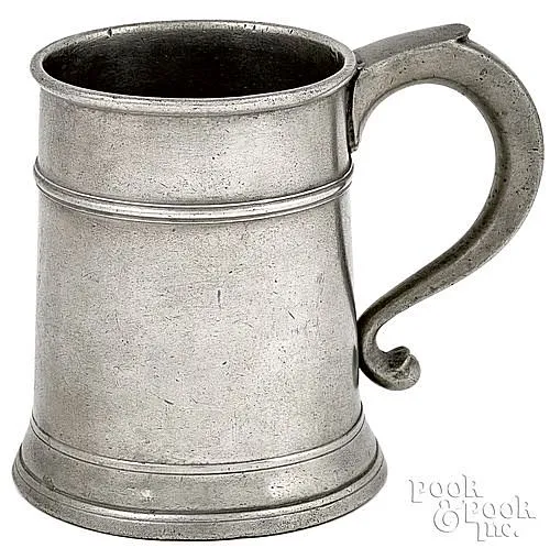 4 AMERICAN 18thC PEWTER