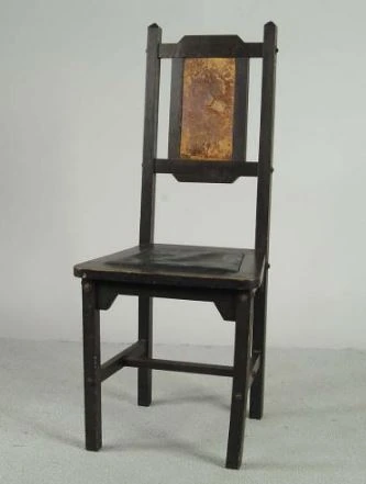 MISSION STYLE SIDE CHAIR. H. T. Cushman Mfg. Co. Oak