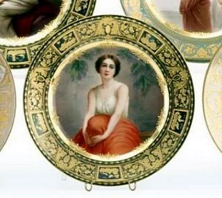 Royal Vienna porcelain cabinet plate, early 20thC