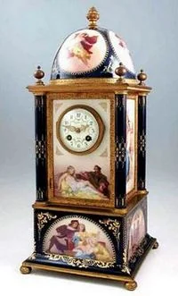 TIFFANY & CO. ROYAL VIENNA PORCELAIN CASE CLOCK