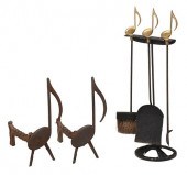 MUSICAL NOTE FIREPLACE ACCESSO