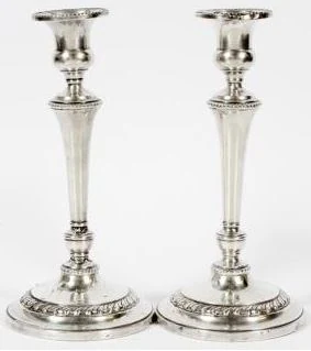 Antique Silver Candlesticks