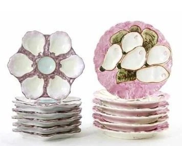 Porcelain Oyster Plates