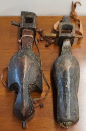 TWO AFRICAN OR OCEANIC WOOD ST